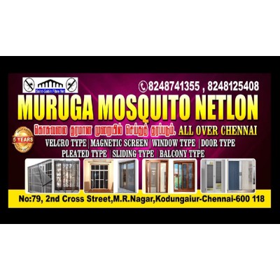 MURUGA MOSQUITO NETLON | MOSQUITO NETLON FOR DOORS & WINDOWS IN CHENNAI | MOSQUITO NETLON SERVICES IN CHENNAI